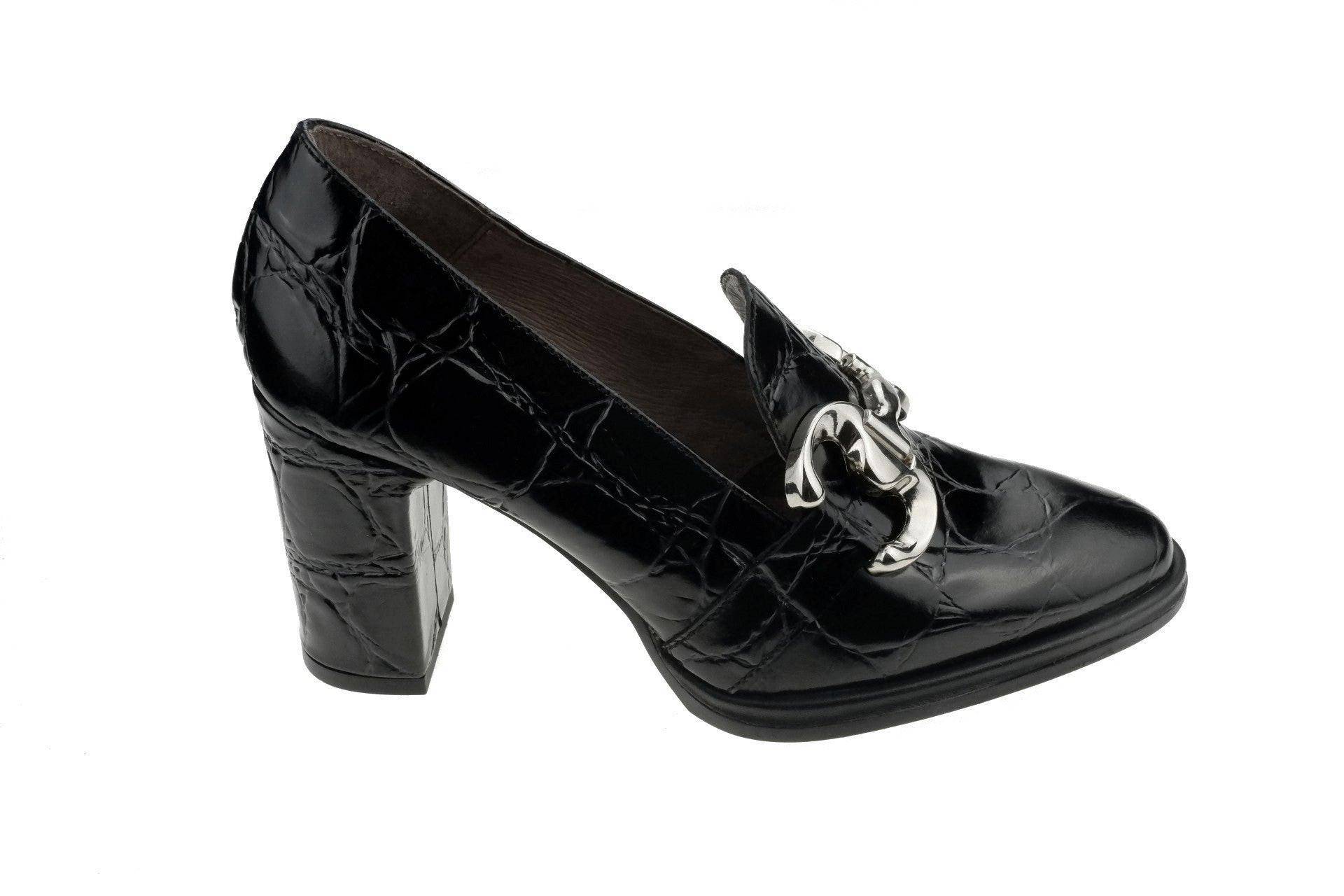 Siro - Leder Pump Damen Schwarz 39 von Wonders