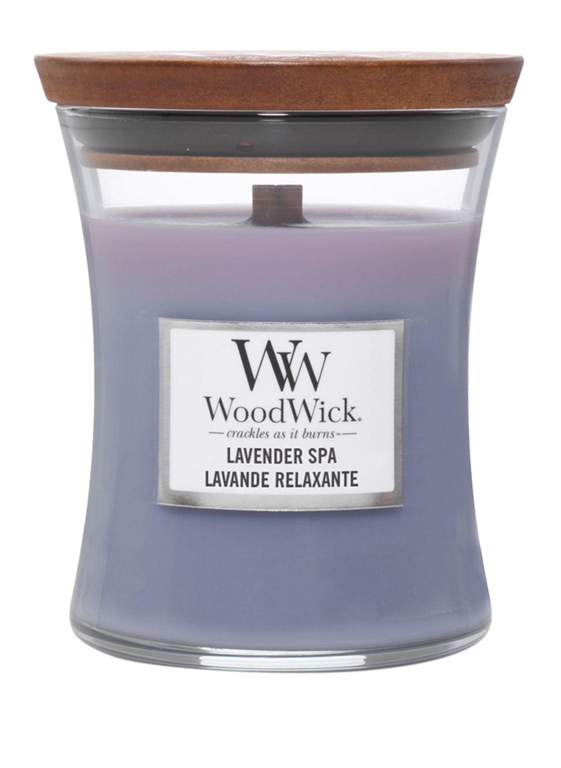 Woodwick Lavender Spa Duftkerze 275 g von WoodWick