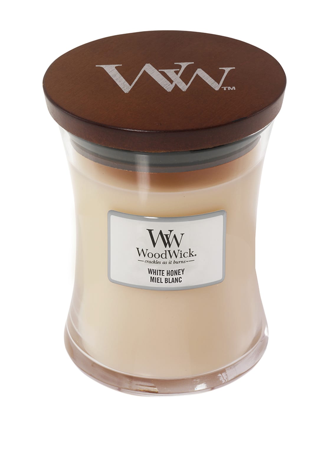 Woodwick White Honey Duftkerze 275 g von WoodWick