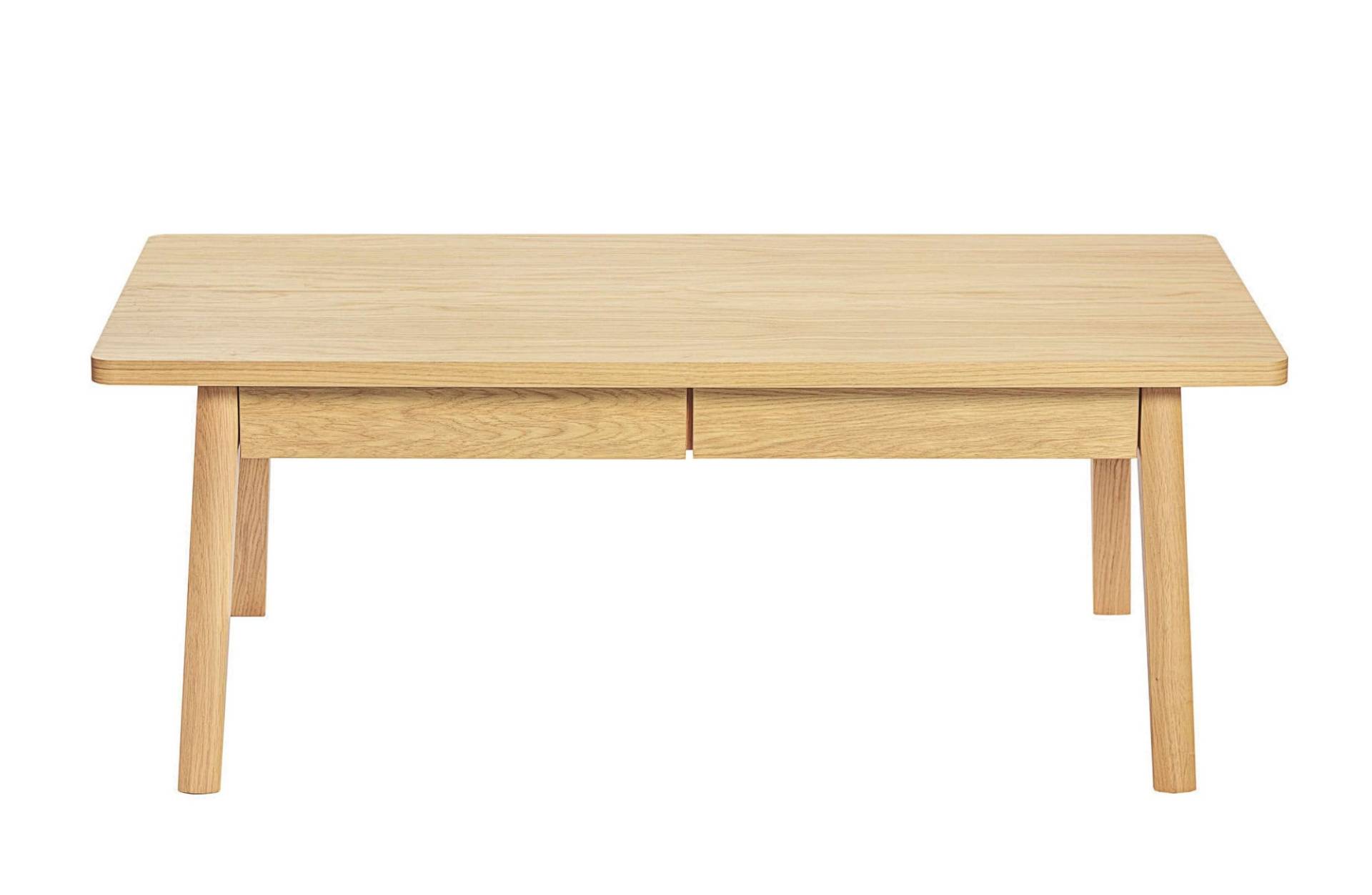 Woodman Couchtisch »Nice«, Breite 120 cm, mit 2 Schubladen, Echtholzffurnier aus Eiche Woodman Couchtisch »Nice«, Breite 120 cm, mit 2 Schubladen, Echtholzffurnier aus Eiche von Woodman