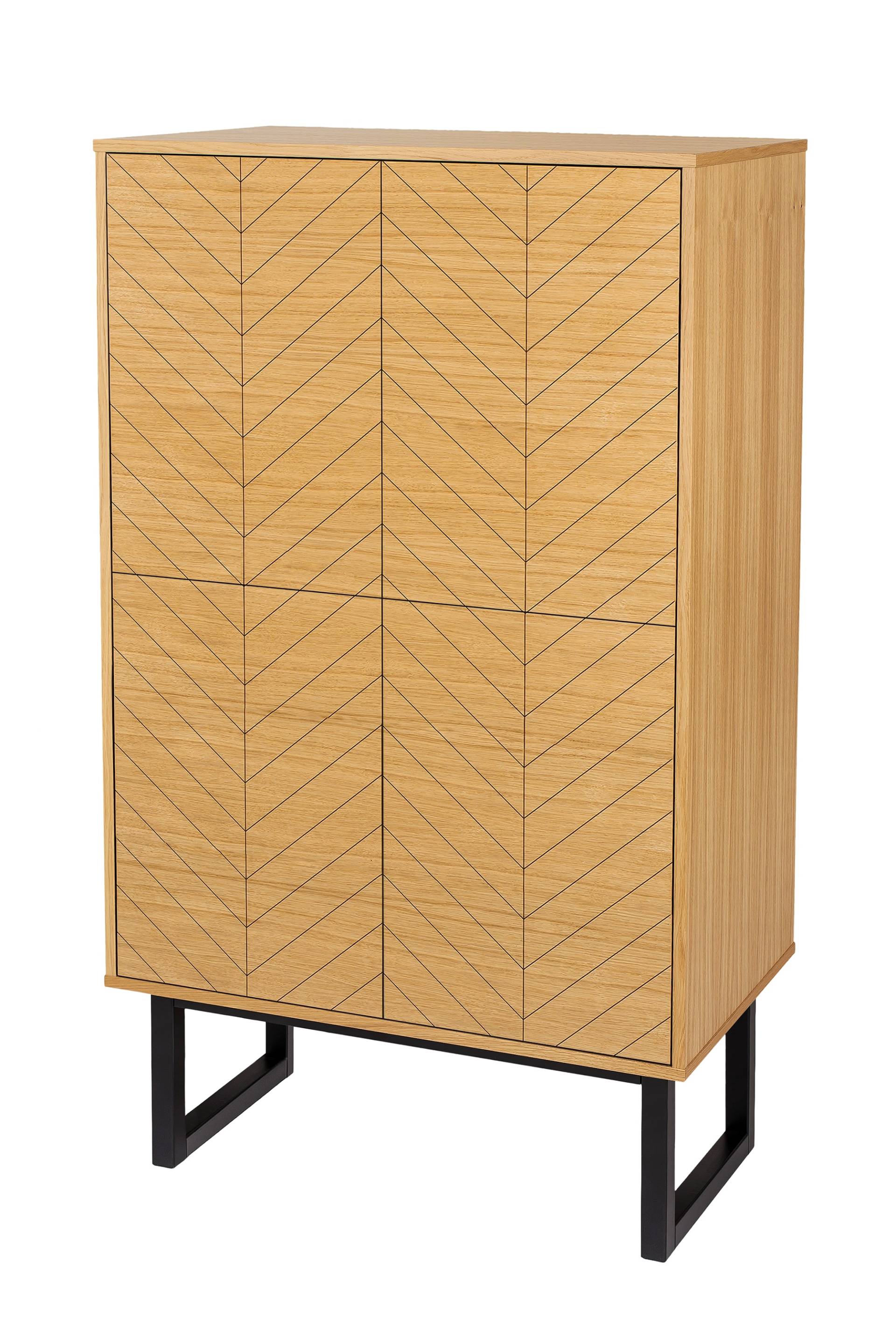 Woodman Highboard, Hochkommoe im skandinavischen Design von Woodman