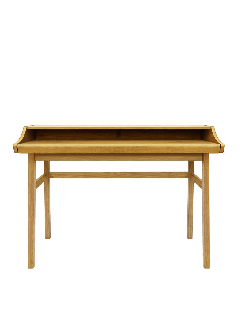 Woodman Schreibtisch »Carteret«, edles Holzfurnier aus Eiche, Gestell Massivholz, Breite 115 cm von Woodman