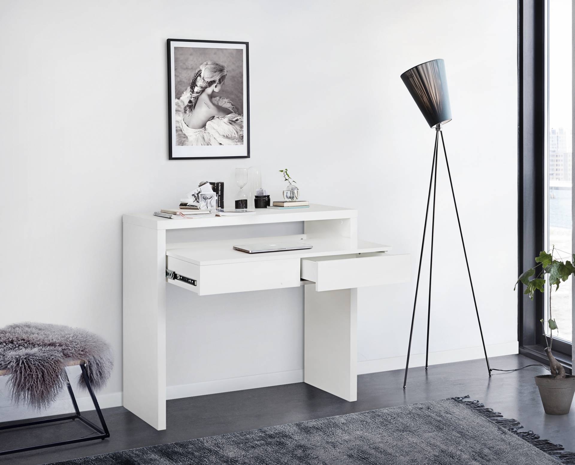 Woodman Schreibtisch »Console10«, puristisches Design, Breite 36 - 56 cm Woodman Schreibtisch »Console10«, puristisches Design, Breite 36 - 56 cm von Woodman