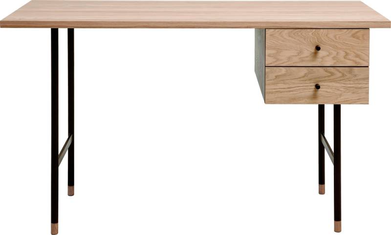 Woodman Schreibtisch »Daniel«, Schubladen mit Soft-Close-Funktion, Beine aus Metall von Woodman