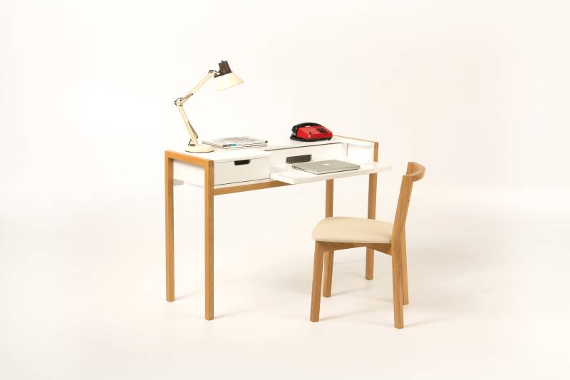 Woodman Schreibtisch »Farringdon«, skandinavisches Design, Home Office, praktisch ausziehbar von Woodman