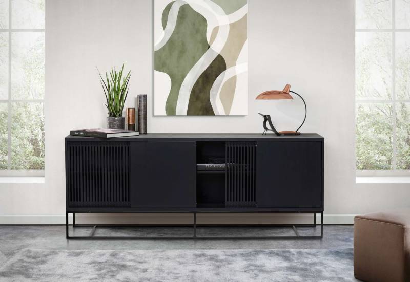 Woodman Sideboard »Ende«, teilmassiv, Metallfüsse, Breite 188 cm von Woodman