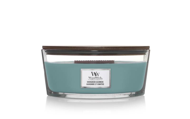 Woodwick Duftkerze »Evergreen Cashmere Ellipse« von Woodwick