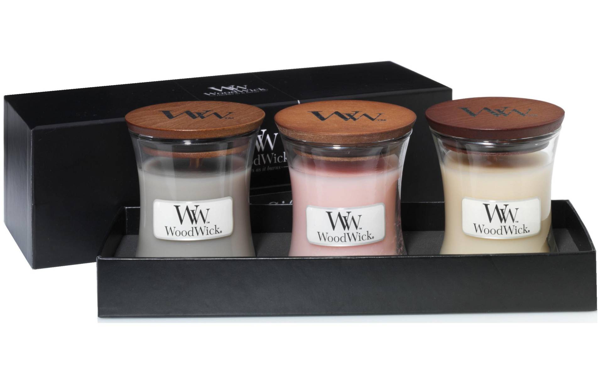 Woodwick Duftkerze »Geschenkset Mini Glas 3 Düfte« Woodwick Duftkerze »Geschenkset Mini Glas 3 Düfte« von Woodwick