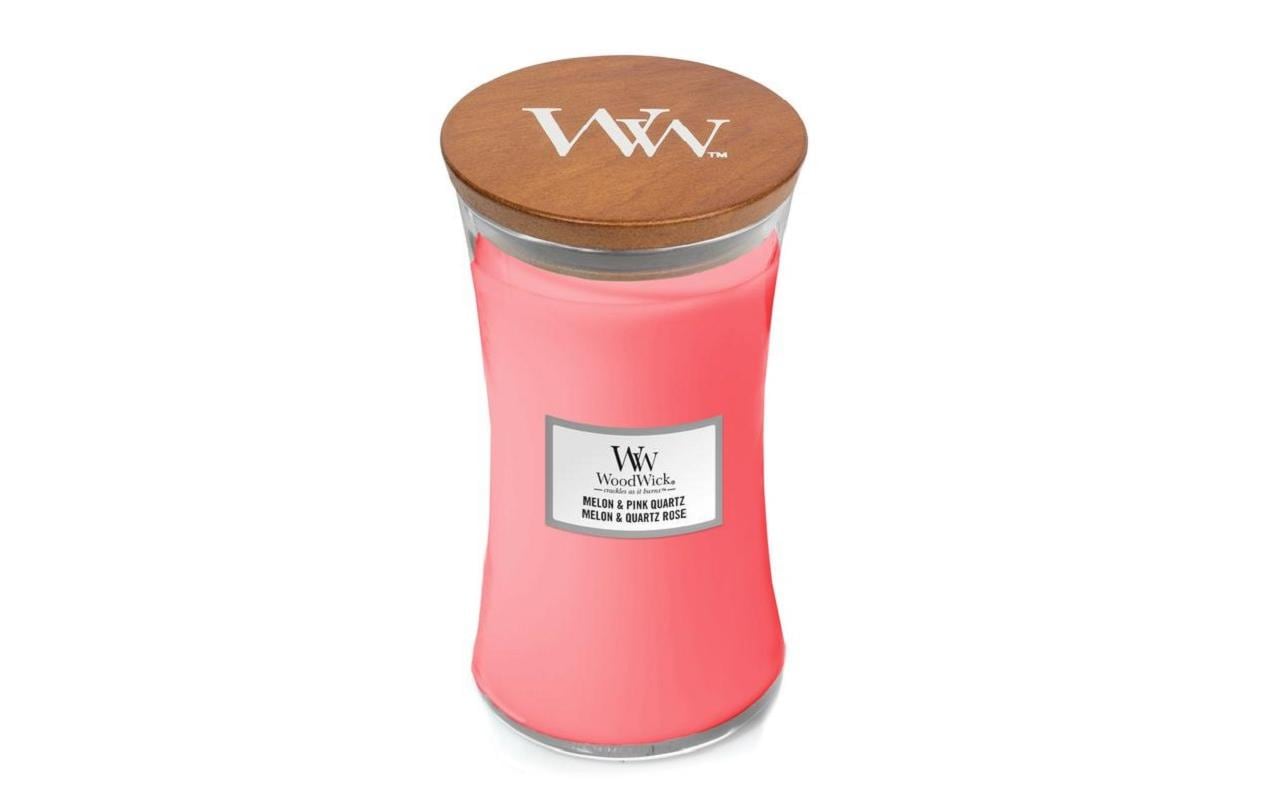 Woodwick Duftkerze »Melon & Pink Quartz« von Woodwick