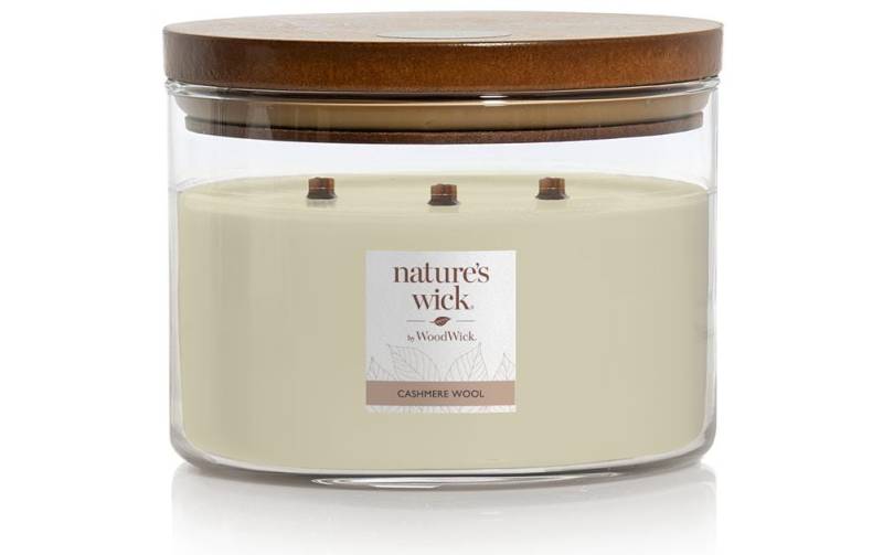 Woodwick Duftkerze »Natures Wick Cashmere Wool« von Woodwick