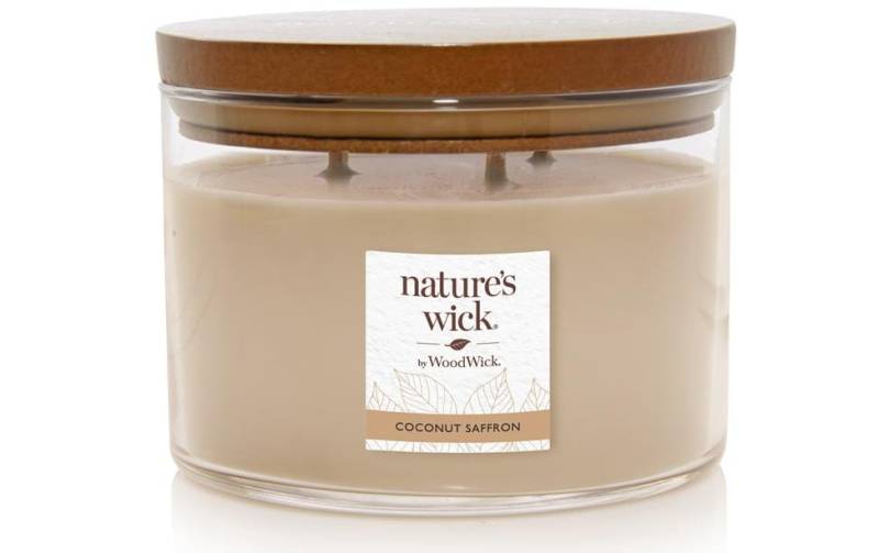 Woodwick Duftkerze »Natures Wick Coconut Saffron« von Woodwick