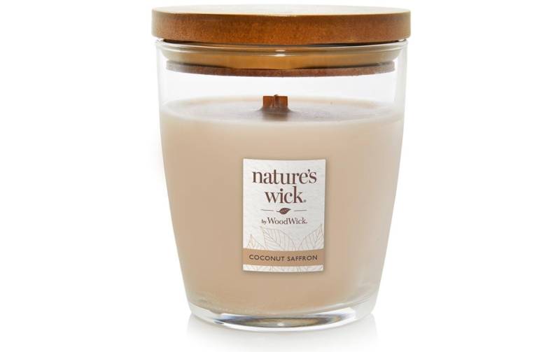 Woodwick Duftkerze »Natures Wick Coconut Saffron« von Woodwick