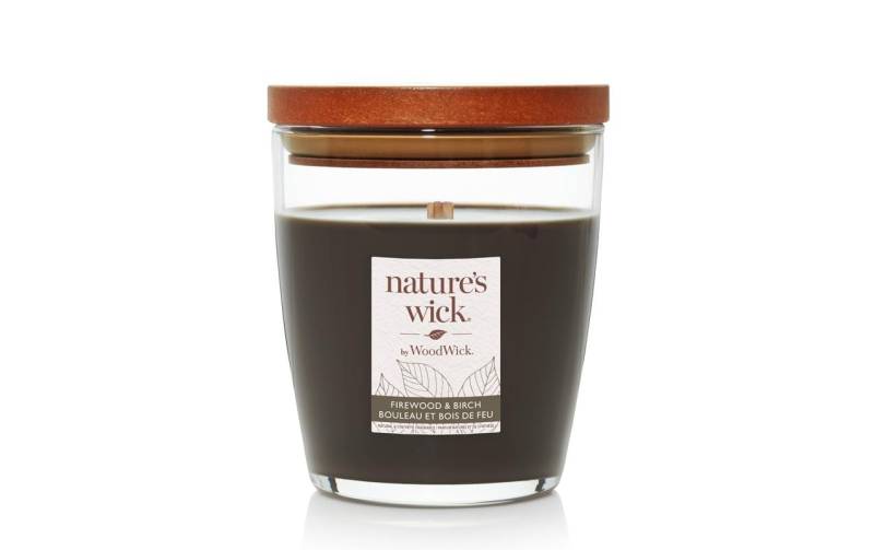 Woodwick Duftkerze »Natures Wick Firewood & Birch« von Woodwick