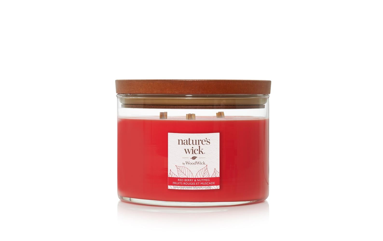 Woodwick Duftkerze »Natures Wick Redberry & Nutmeg« von Woodwick