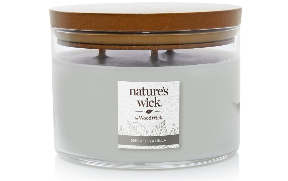 Woodwick Duftkerze »Natures Wick Smoked Vanilla Large Tumbler« von Woodwick