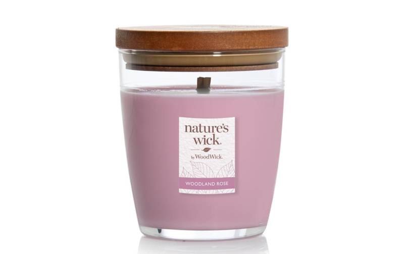 Woodwick Duftkerze »Natures Wick Woodland Rose« von Woodwick