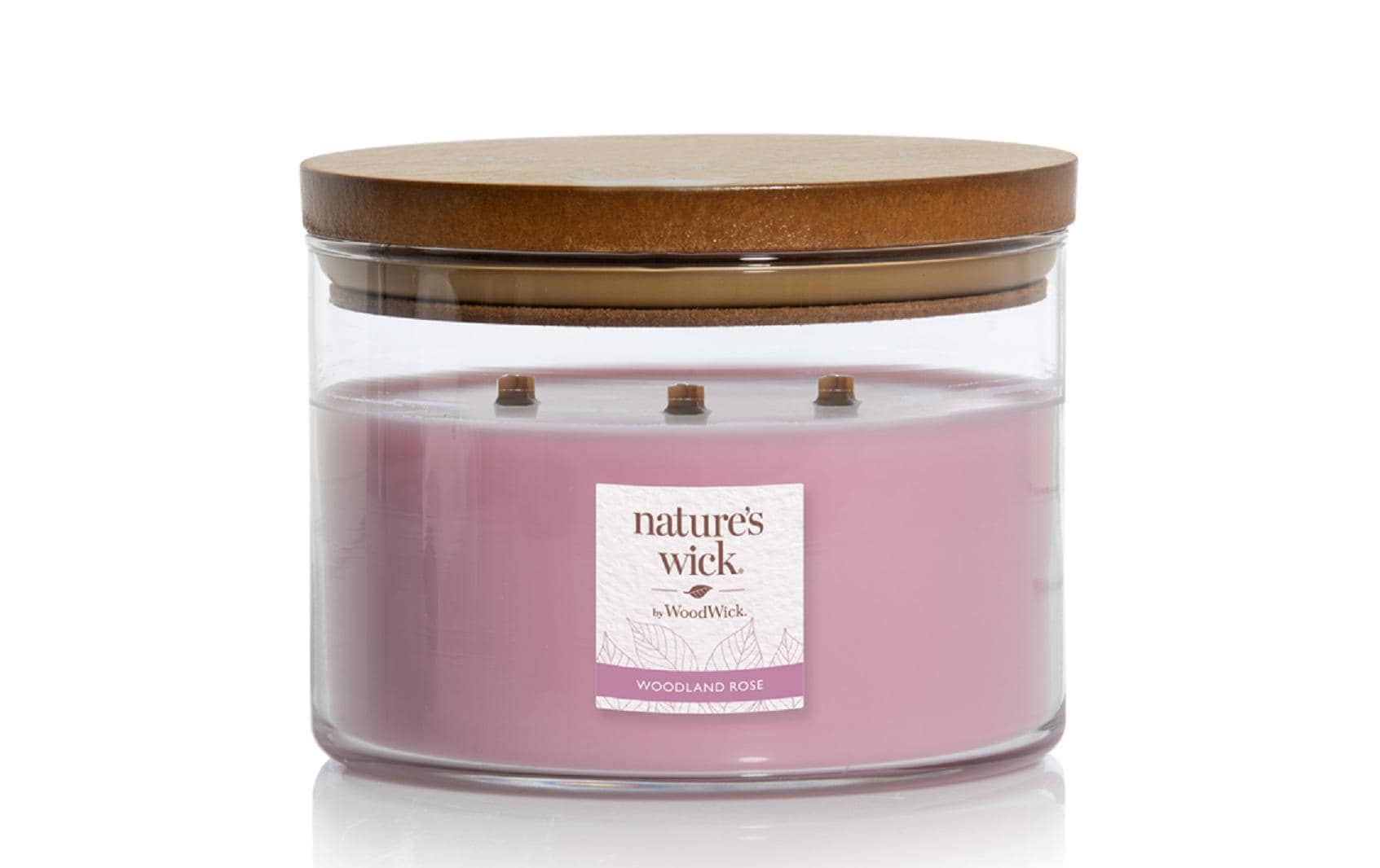 Woodwick Duftkerze »Natures Wick Woodland Rose« von Woodwick