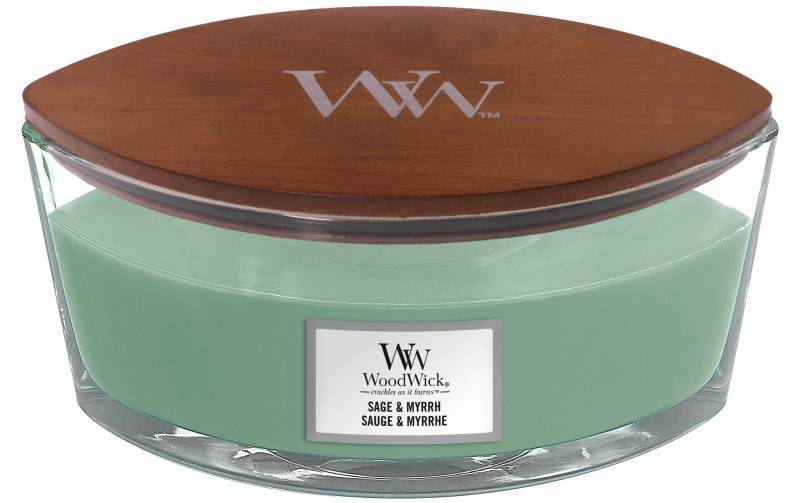 Woodwick Duftkerze »Sage & Myrrh Ellipse« von Woodwick