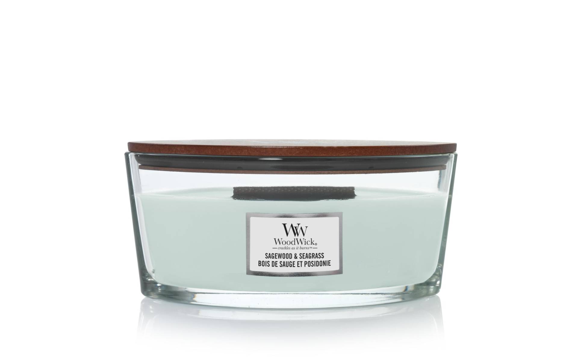 Woodwick Duftkerze »Sagewood & Seagrass Ellipse« von Woodwick