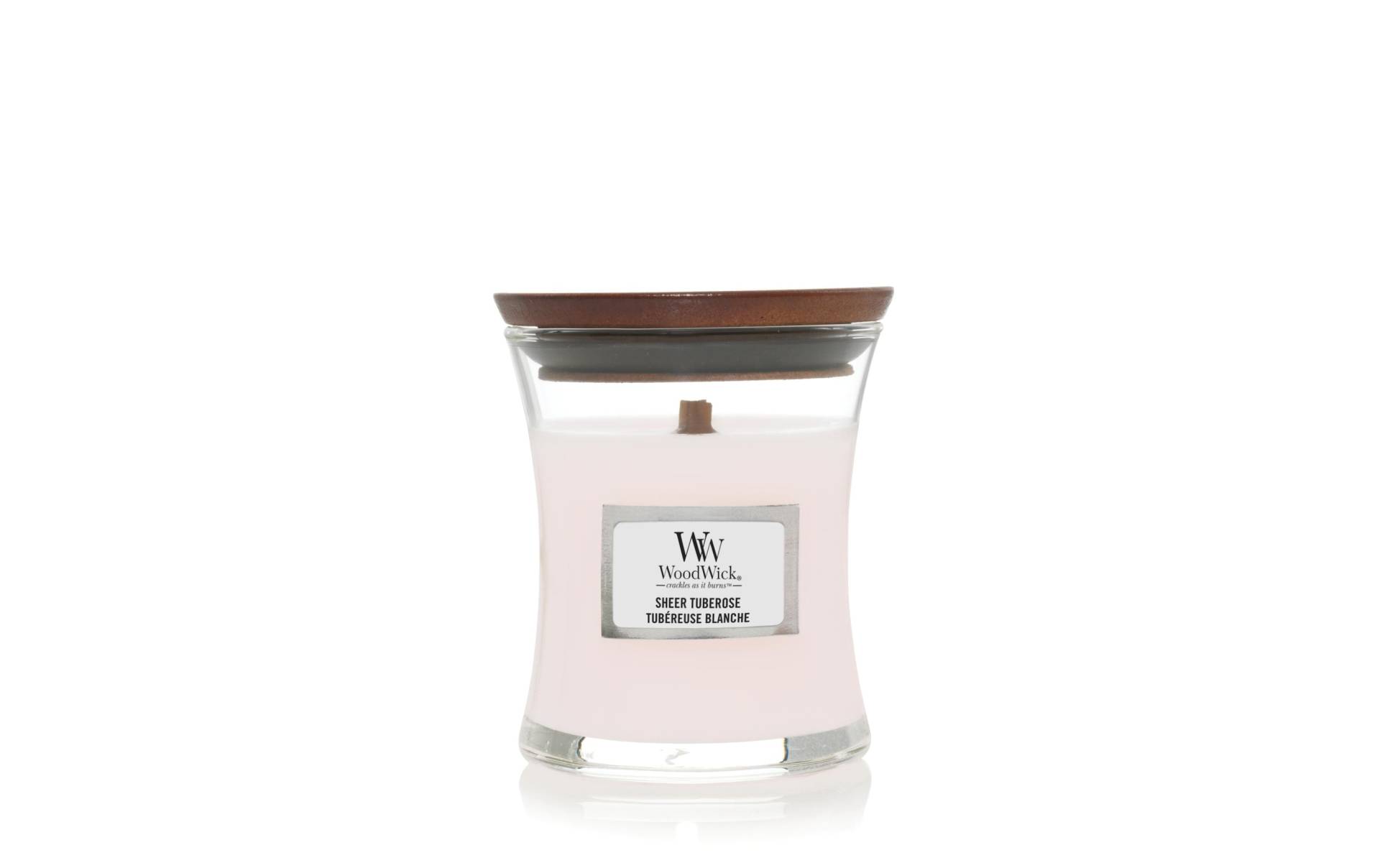 Woodwick Duftkerze »Sheer Tuberose Mini Jar« von Woodwick