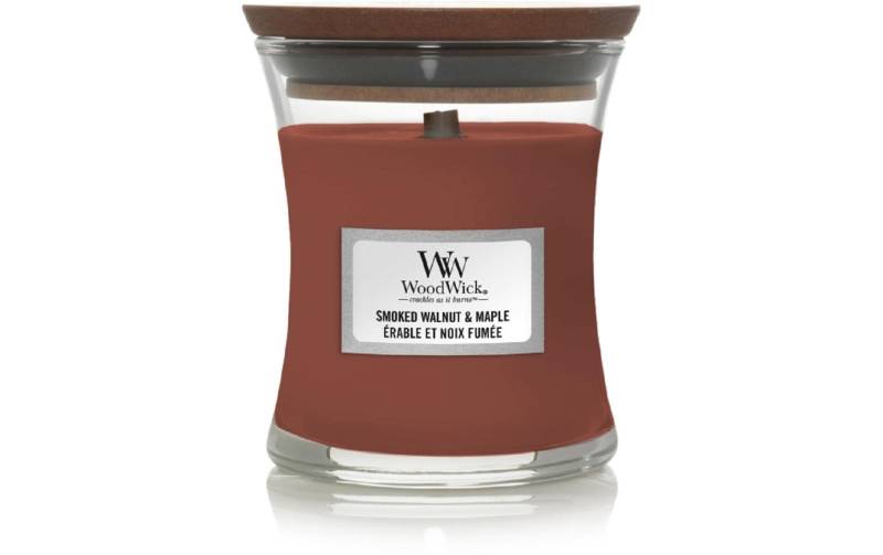 Woodwick Duftkerze »Smoked Walnut & Maple Mini Jar« von Woodwick