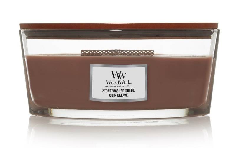 Woodwick Duftkerze »Stone Washed Suede Ellipse« von Woodwick