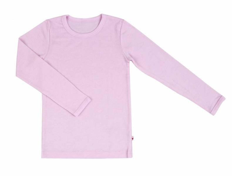 Attelas Langarmshirt Powder Pink Mädchen Pink 86/92 von Woolami