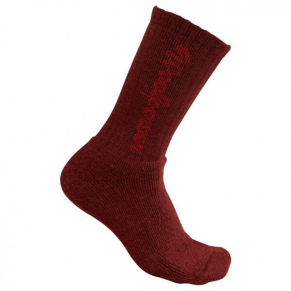 Woolpower - Kids Socks 400 Logo - Multifunktionssocken Gr 22-24 rot von Woolpower