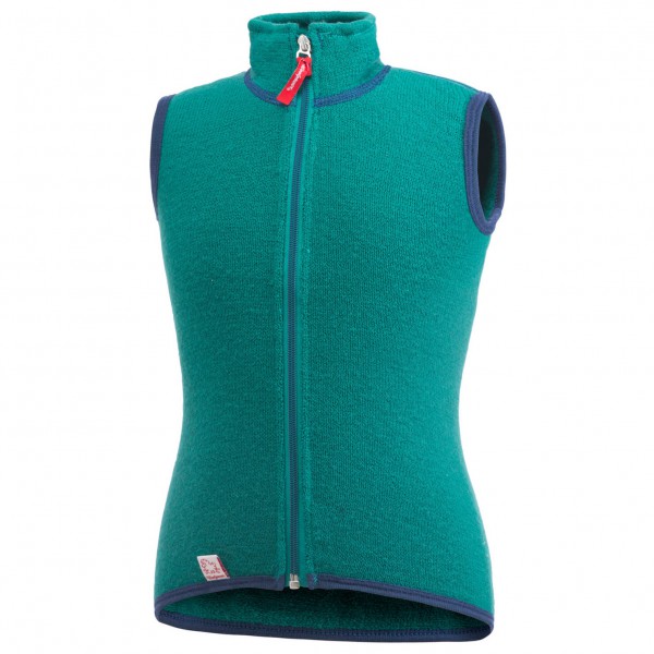 Woolpower - Kids Vest 400 - Merinogilet Gr 122/128;134/140;86/92;98/104 blau/schwarz;rot von Woolpower