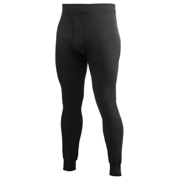 Woolpower - Long Johns With Fly 400 - Merinounterwäsche Gr L schwarz von Woolpower