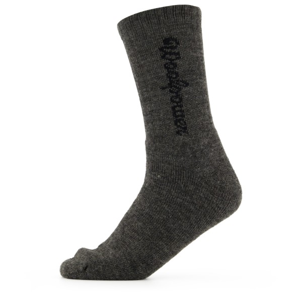 Woolpower - Sport Socks 400 Logo - Wandersocken Gr 36-39;40-44;45-48 blau/schwarz;schwarz von Woolpower