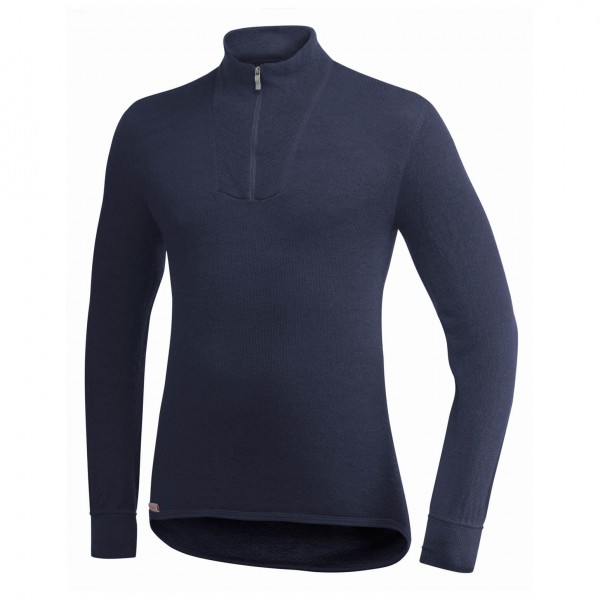 Woolpower - Zip Turtleneck 400 - Longsleeve Gr XS blau von Woolpower