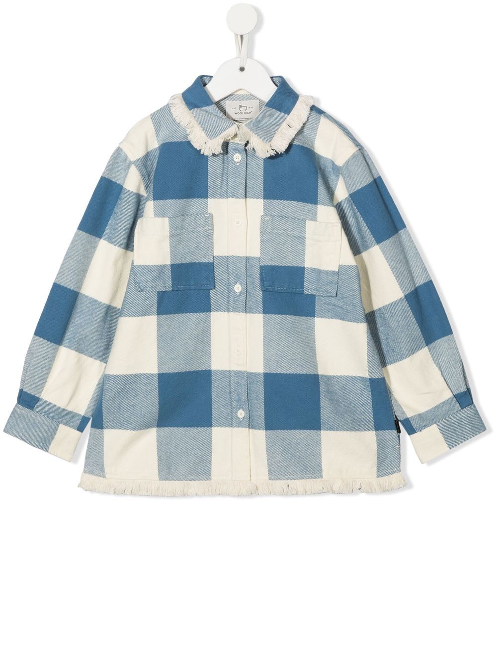 Woolrich Kids check cotton-flannel overshirt - White von Woolrich Kids