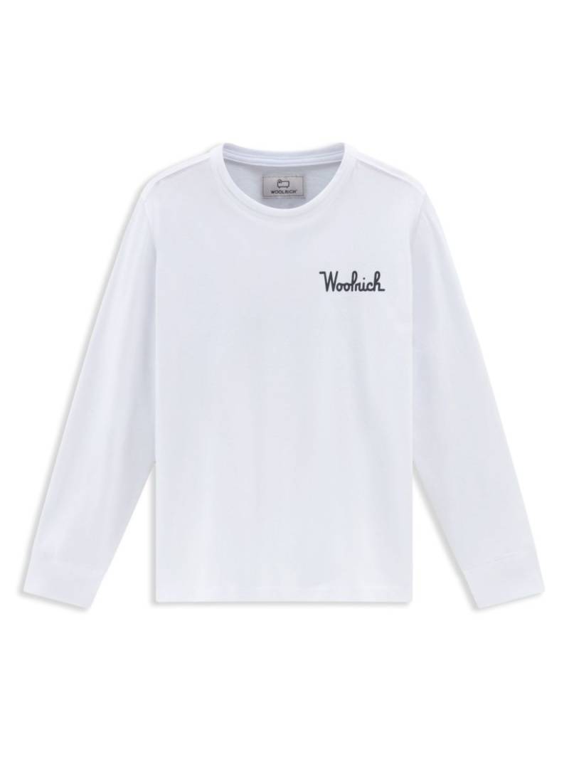 Woolrich Kids logo-print cotton T-shirt - White von Woolrich Kids