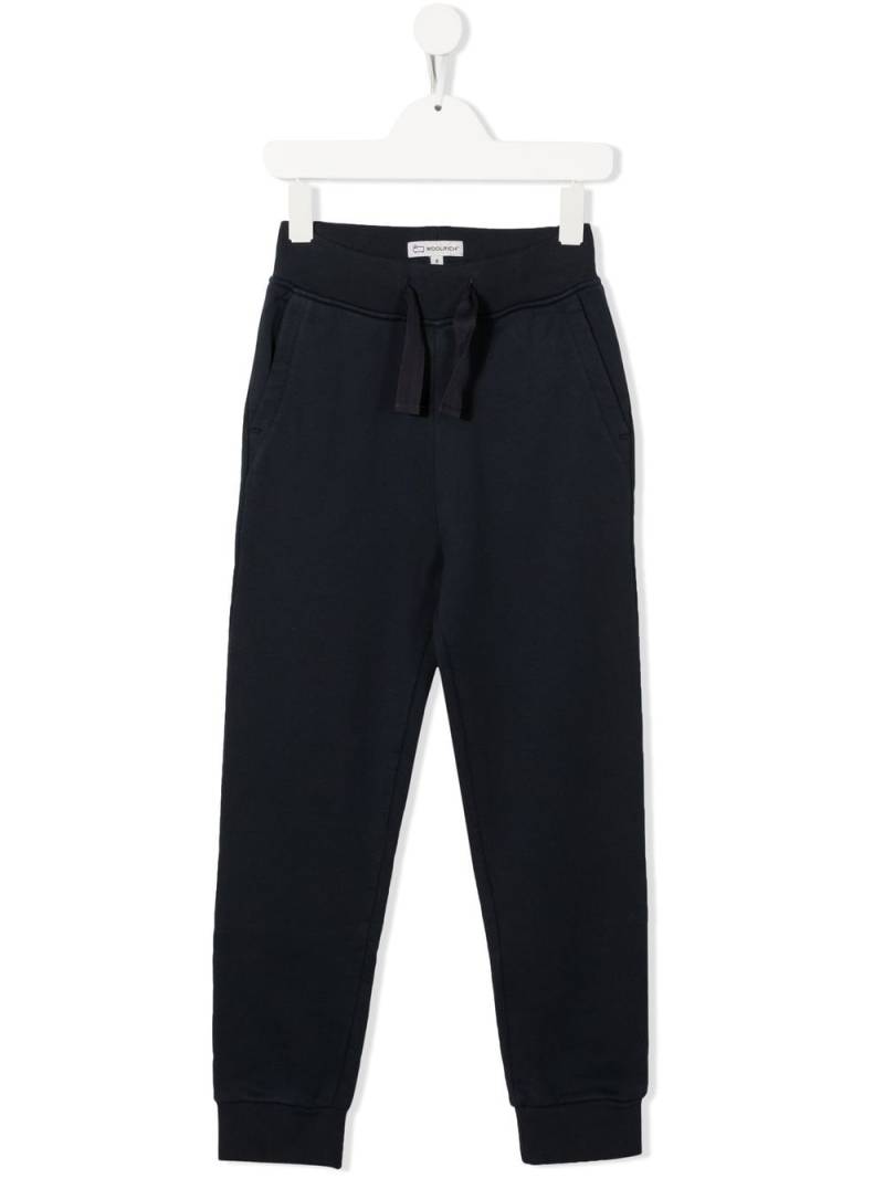 Woolrich Kids organic-cotton fleece trousers - Blue von Woolrich Kids