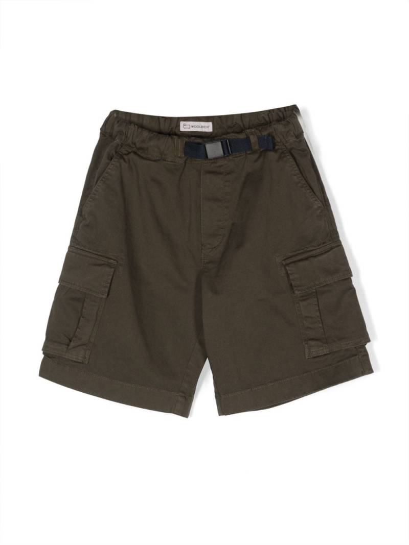 Woolrich Kids quick-release buckle cargo shorts - Green von Woolrich Kids