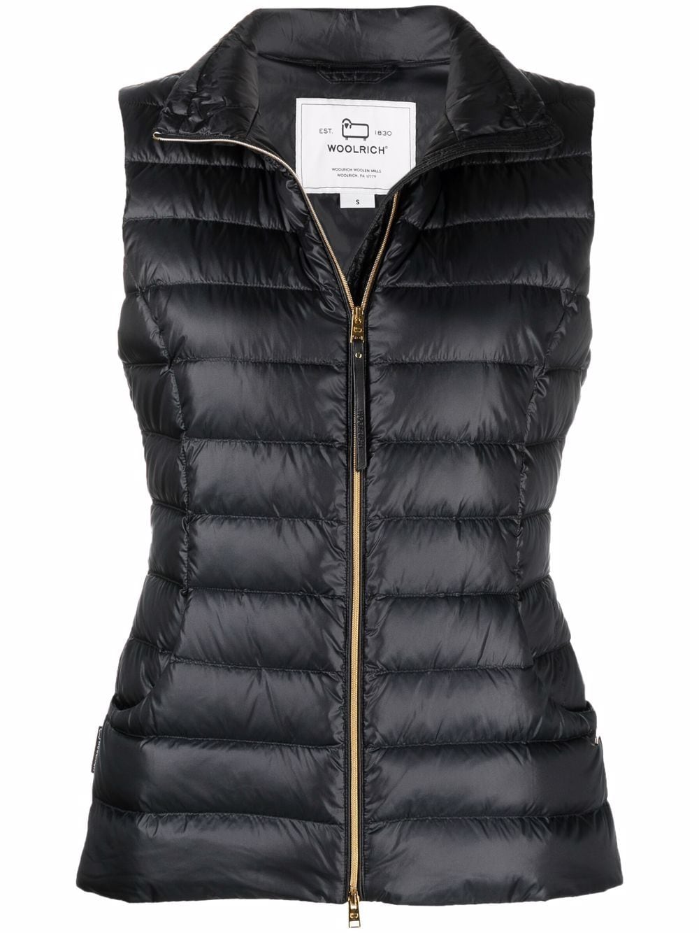 Woolrich Abbie quilted-finish gilet - Black von Woolrich