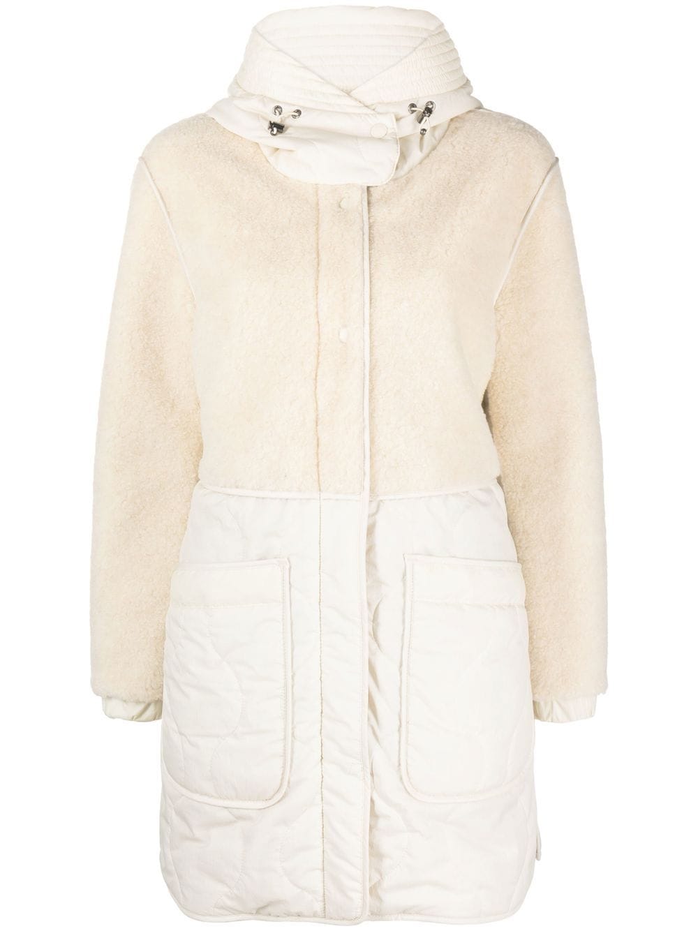 Woolrich Alba panelled parka - Neutrals von Woolrich