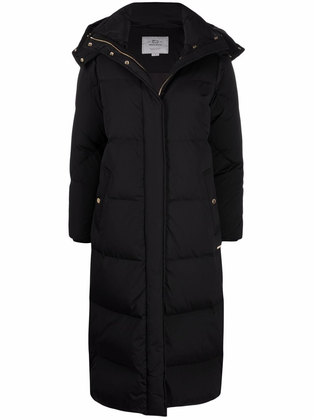 Woolrich Aurora long puffer coat - Black von Woolrich