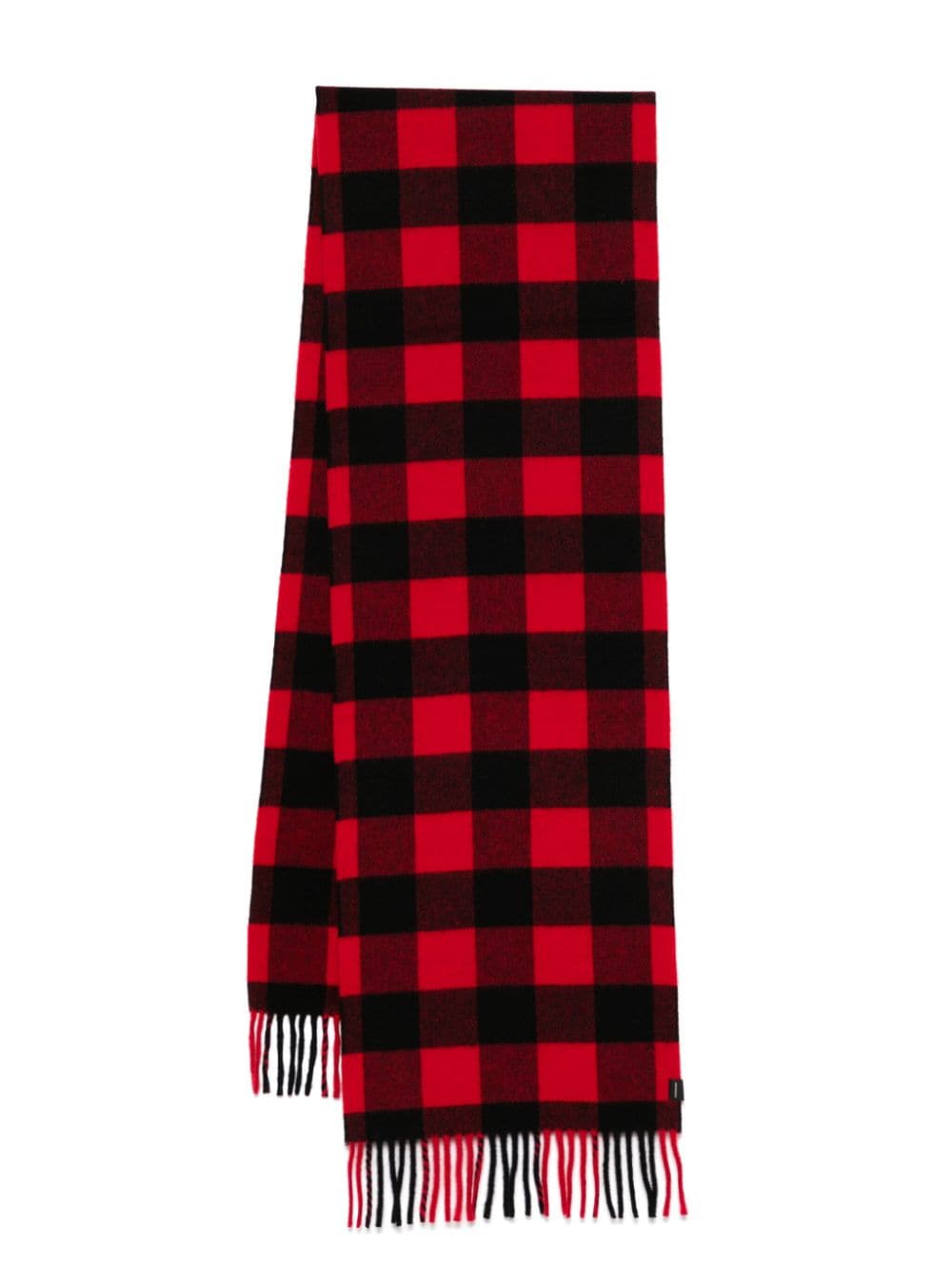 Woolrich Buffalo Check-pattern scarf - Red von Woolrich