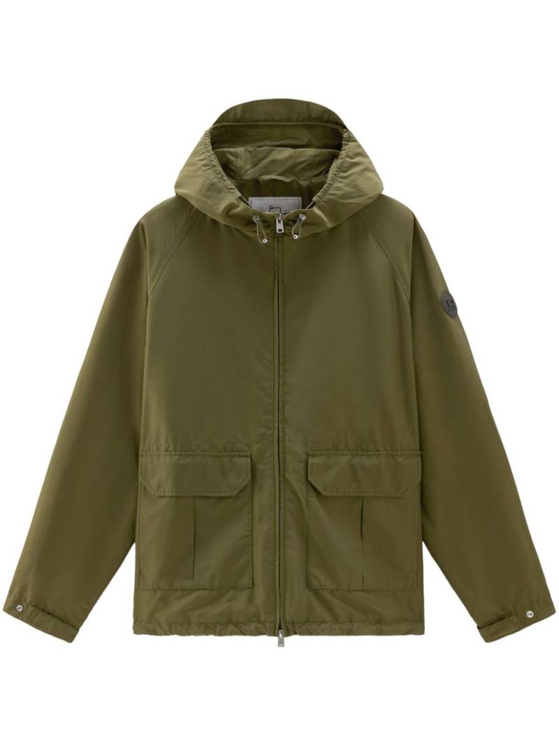 Woolrich Cruiser hooded jacket - Green von Woolrich