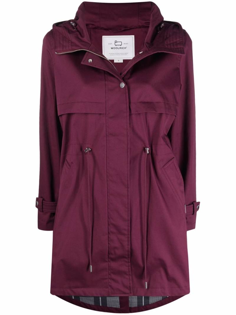 Woolrich Havice zip-front parka coat - Purple von Woolrich