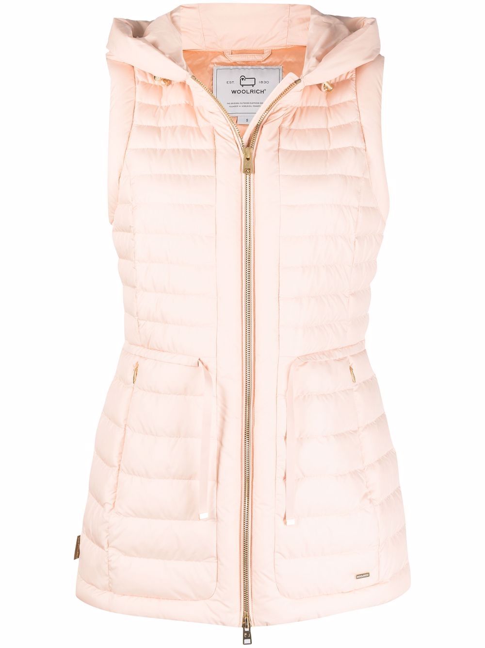 Woolrich Hibiscus hooded goose-down gilet - Pink von Woolrich