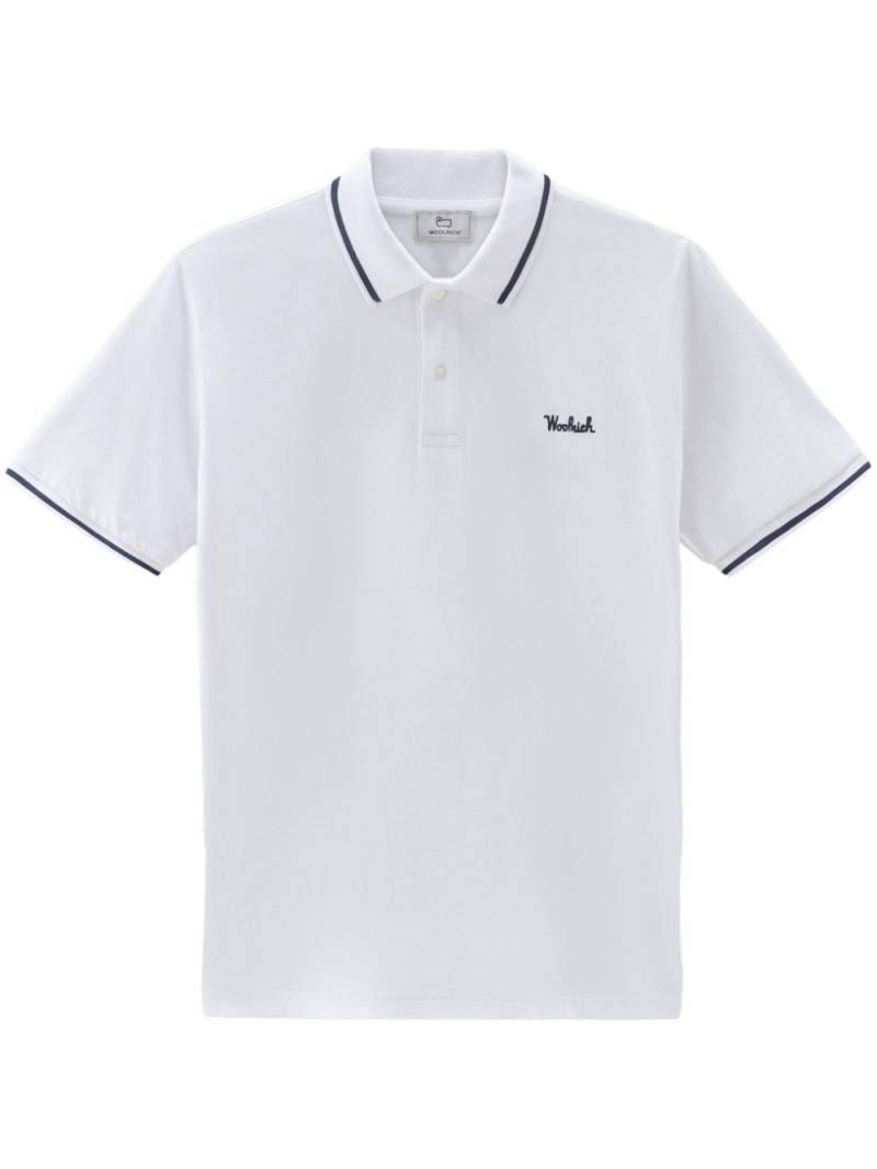 Woolrich Monterey cotton polo shirt - White von Woolrich