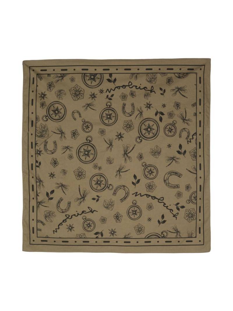 Woolrich Roadtrip bandana scarf - Brown von Woolrich