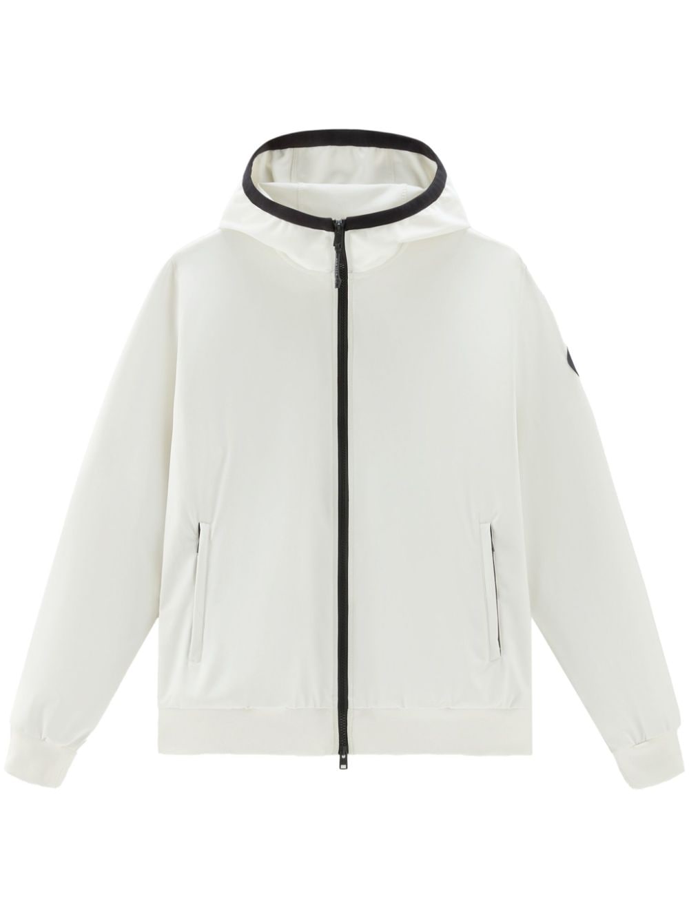 Woolrich Softshell hooded jacket - White von Woolrich