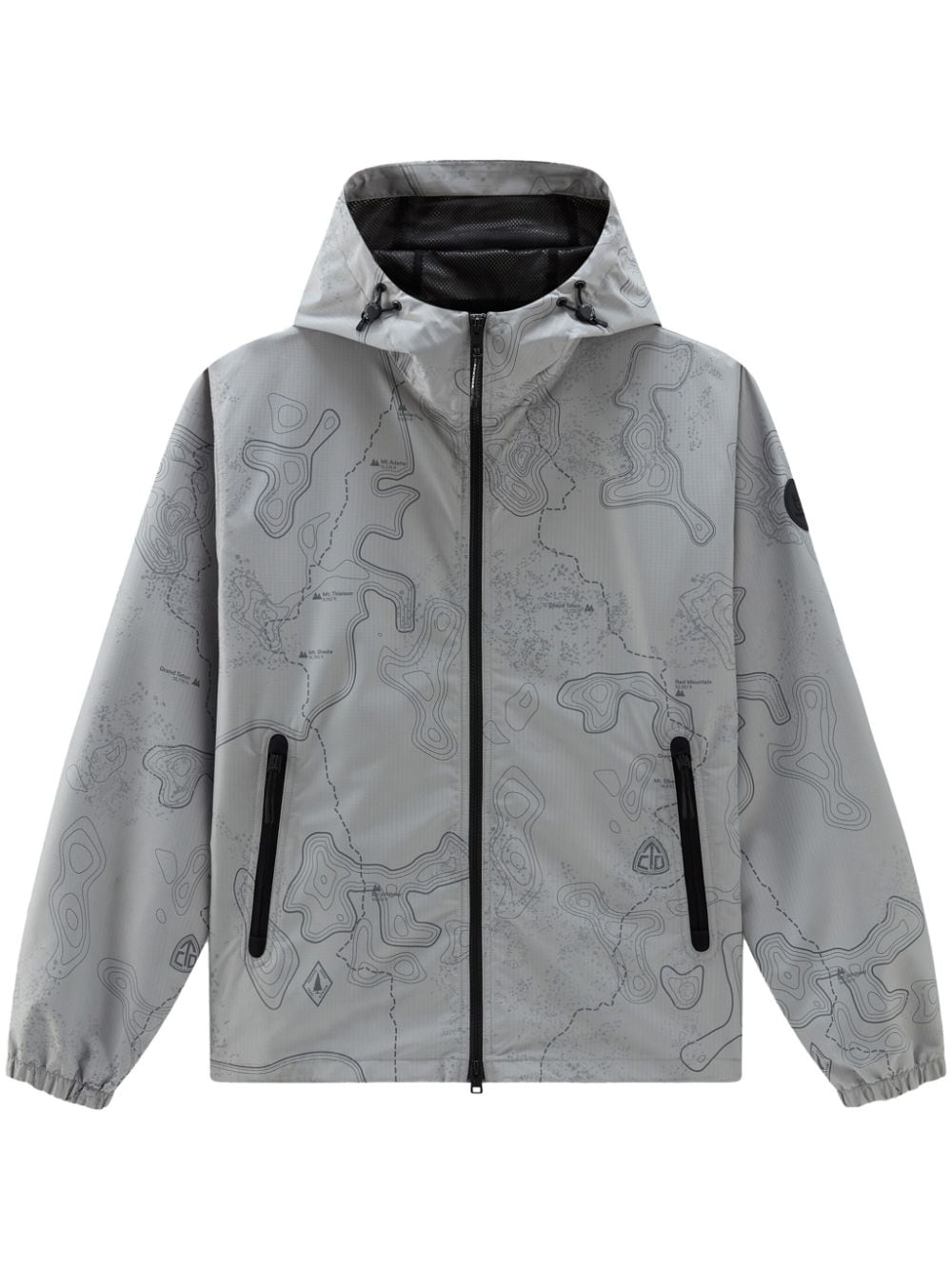Woolrich Trail printed jacket - Grey von Woolrich