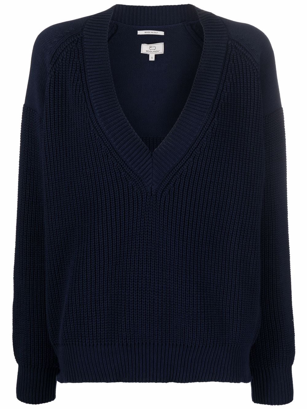 Woolrich V-neck knitted jumper - Blue von Woolrich