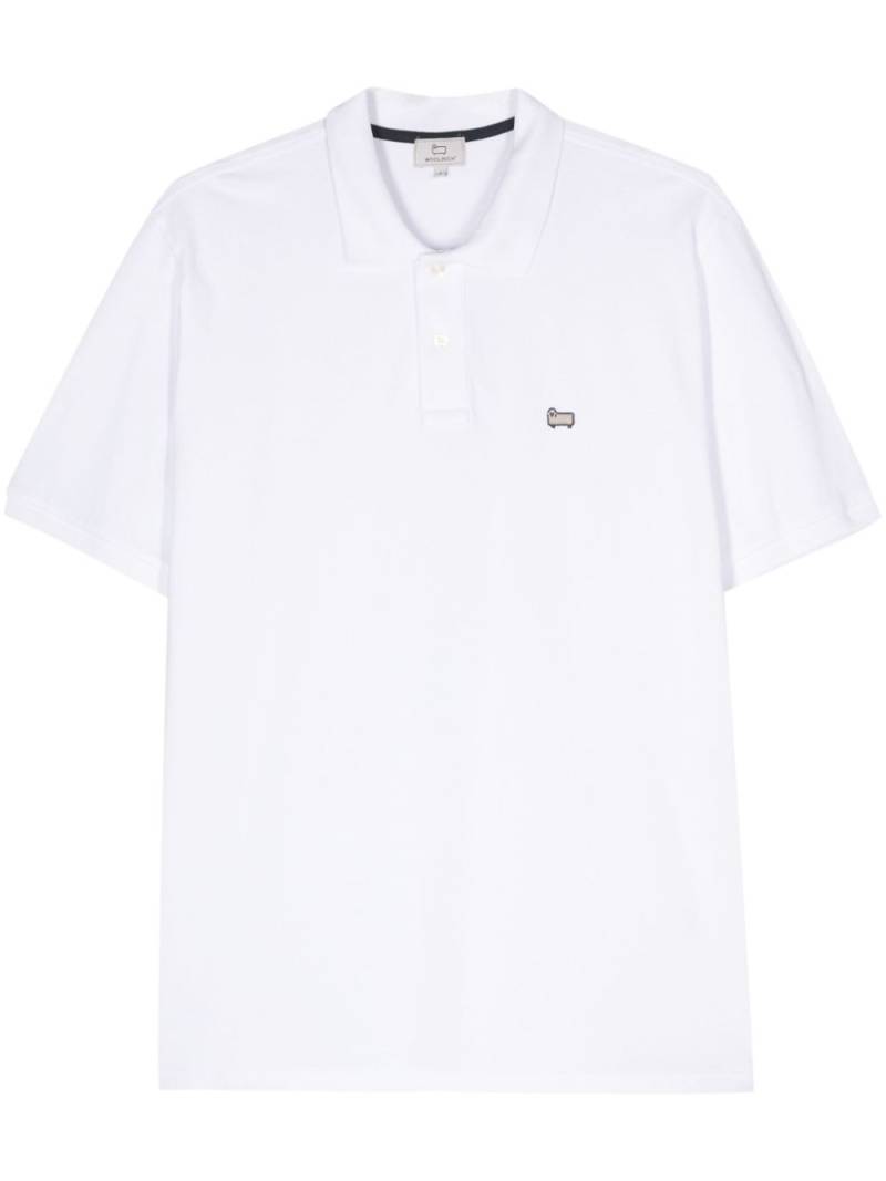 Woolrich appliqué-logo polo shirt - White von Woolrich