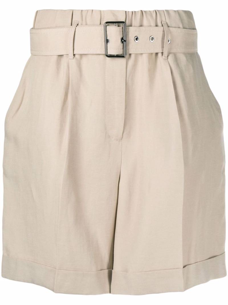 Woolrich belted-waist knee-length shorts - Neutrals von Woolrich